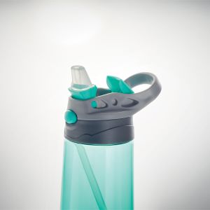 Flaška SHIKU zelena, iz Tritana z zložljivim silikonskim ustnikom na pokrovčku, brez BPA, 450 ml
