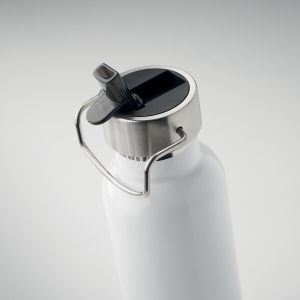 Flaška termo iz rec. nerjavečega jekla, z vgrajeno slamico in zaščitnim pokrovom in ročajem. 660 ml