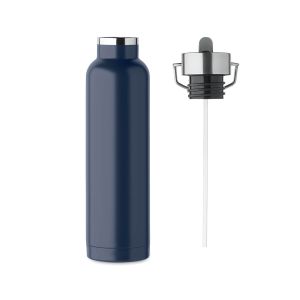 Flaška termo iz rec. nerjavečega jekla, z vgrajeno slamico in zaščitnim pokrovom in ročajem. 660 ml