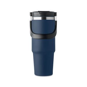 Lonček termo iz rec. nerjavečega jekla, s slamico, zložljivim ustnikom in odprtino za pitje. 850 ml