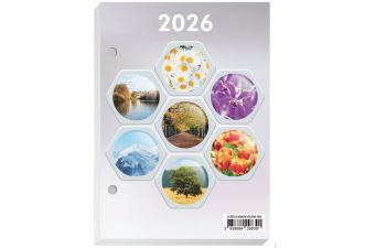 Vložek za namizni tedenski koledar 2026