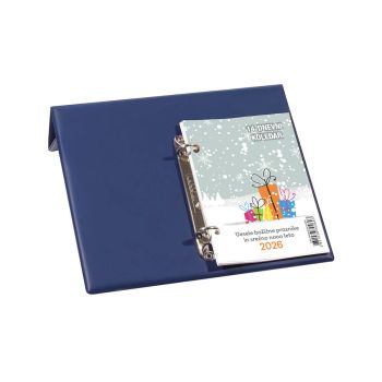 Namizni koledar, 14-dnevni, PVC, moder, 2026