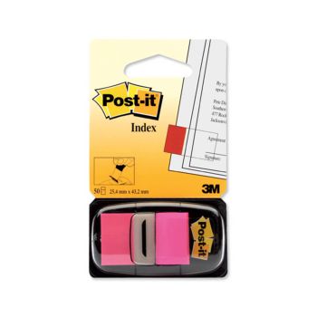 Označevalci, 3M Post-it, 680, 25x43mm, pink, 50 označevalcev