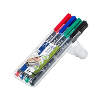 Permanentni flomaster Lumocolor 317 WP4, set 4 različnih barv