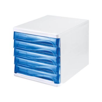 Predalnik 5-delni transparentno moder H61294 30