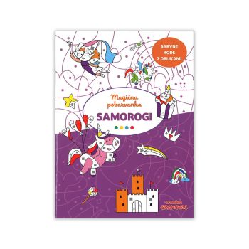 Magična pobarvanka, samorogi