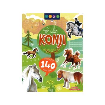 Poučna slikanica z nalepkami, Konji