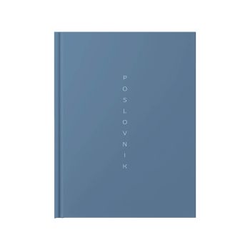 Poslovnik, SCRIBE, 20 x 26,9 cm, črte, 192 strani, 80g beli papir, moder, 2027
