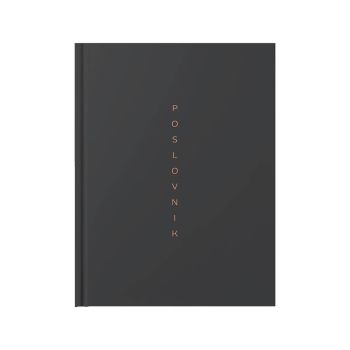 Poslovnik, SCRIBE, 20 x 26,9 cm, črte, 192 strani, 80g beli papir, črn, 2027