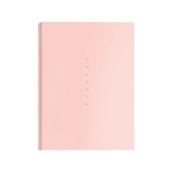 Dnevnik, SCRIBE, 14,6 x 24,3 cm, črte, 192 strani, 80g beli papir, roza, 2027