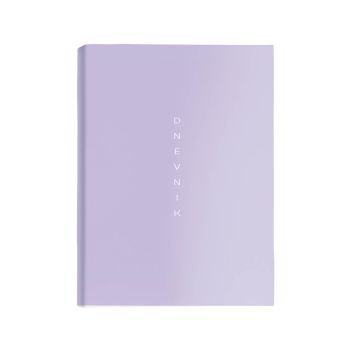 Dnevnik, SCRIBE, 14,6 x 24,3 cm,  črte, 192 strani, 80g beli papir, vijola, 2027