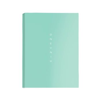 Dnevnik, SCRIBE, 14,6 x 24,3 cm, črte, 192 strani, 80g beli papir, turkiz, 2027