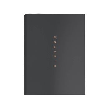 Dnevnik, SCRIBE, 14,6 x 24,3 cm, črte, 192 strani, 80g beli papir, črn, 2027