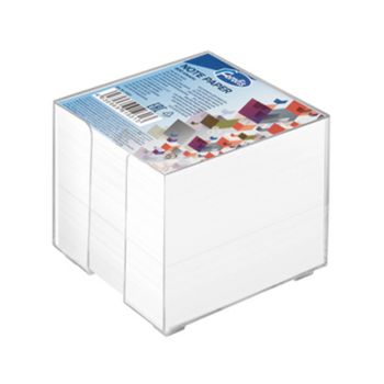 Papirna kocka v PVC ohišju, Forofis, 91031, 9x9cm 800l, bel papir