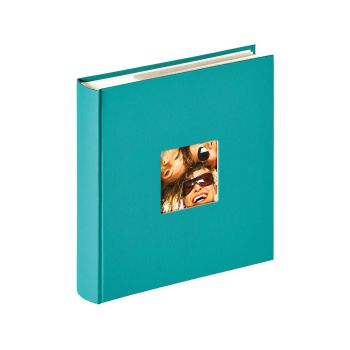 Spominski album, 200 slik, 13 x 18 cm, turkizen