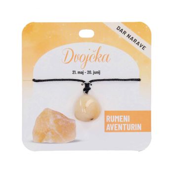 Obesek Zodiak, rumeni aventurin