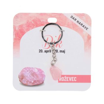 Obesek za ključe Zodiak, roževec