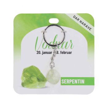 Obesek za ključe Zodiak, serpentin