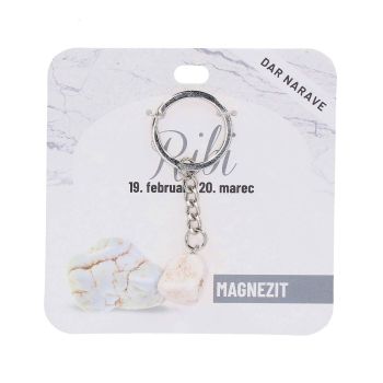 Obesek za ključe Zodiak, magnezit