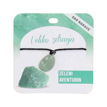 Obesek Želja, zeleni aventurin