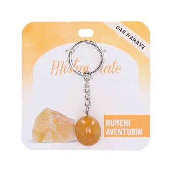 Obesek za ključe Želja, rumeni aventurin