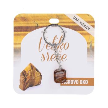 Obesek za ključe Želja, tigrovo oko