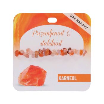 Zapestnica Zdravje, karneol