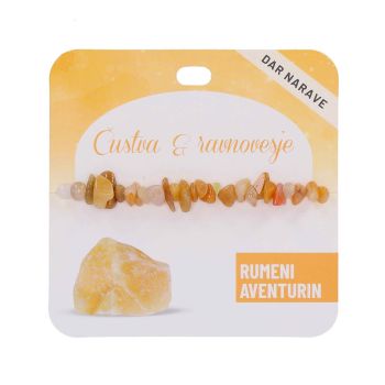 Zapestnica Zdravje, rumeni aventurin