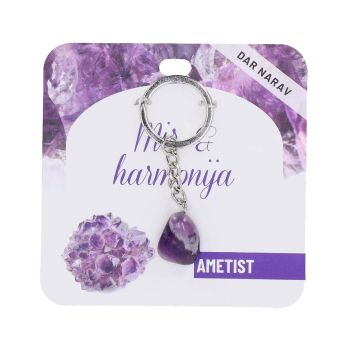 Obesek za ključe Zdravje, ametist