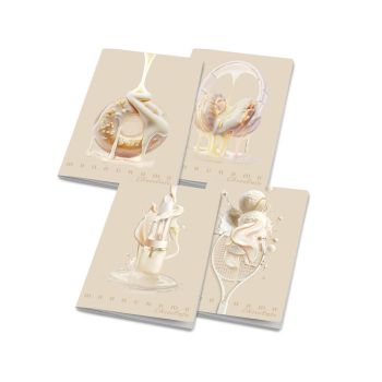 Zvezek A4 38 listni, 100g, črtan, Pigna, Monocrome White Chocolate