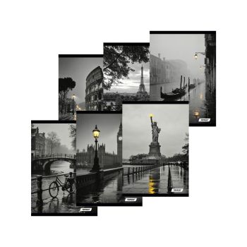 Zvezek A4 52 listni karo 5mm City Light, Target