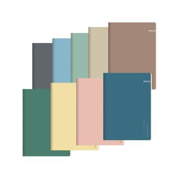 Zvezek A4 50 listni črtan I Like, 70g papir, 240g platnica otporna na praskanje, 3D zlatotisk, sorti