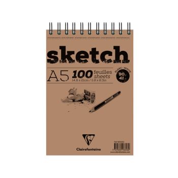 Skicirni špiralni blok A5 100 listni