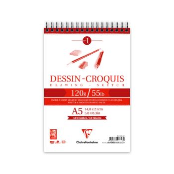 Skicirni špiralni blok A5 50 listni