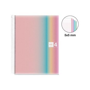 Špiralni zvezek, Miquelrius, A4, 120-listni, karo, Aurora, Iceland