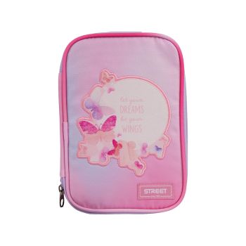 Prazna peresnica, ovalna, 1 zadrga, multi, Lovely Butterfly