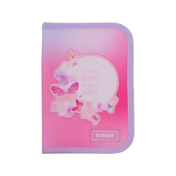 Prazna peresnica, 1 zadrga, 2 predala, Lovely Butterfly