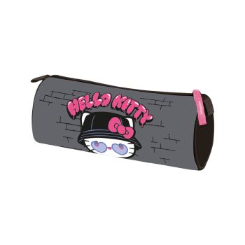 Okrogla prazna peresnica siva, HELLO KITTY