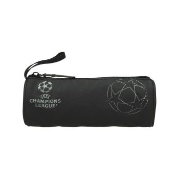 Prazna peresnica, okrogla, črna, 1 zadrga, UEFA, črna