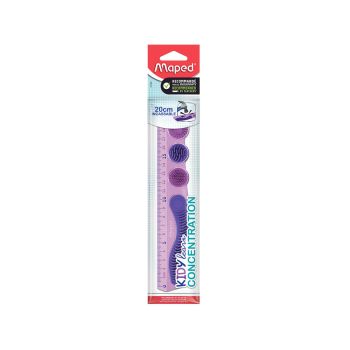 Ravnilo, Maped, Kidylearn, 20 cm, lila