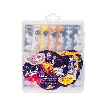Tempera barve, Aero, 15 ml, 14 kos v plastični embalaži