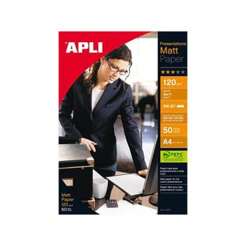 PAPIR APLI FOTO MATT, A4, 120gramski /50 listov