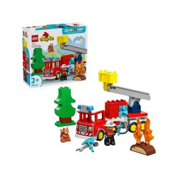 LEGO  Duplo Town 10473 Gasilsko vozilo s cevjo in gasilcem