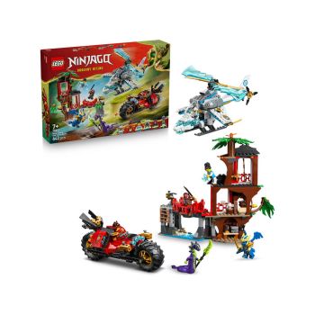 LEGO  Ninjago 71857 Spopad z ninja vozili pri Drevesni hišici