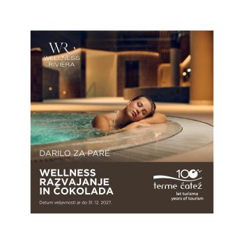 Darilni paket razvajanje s čokoladico 89 EUR Terme Čatež