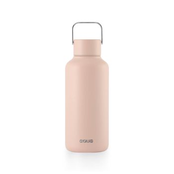 Kovinska, izredno lahka, elegantna steklenička 600 ml, rose