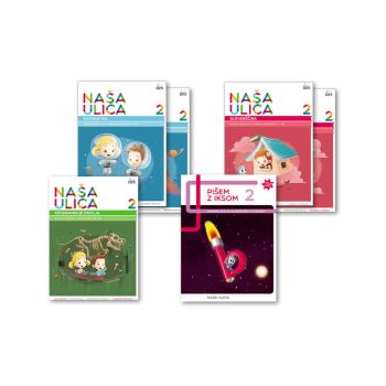 Naša ulica 2, Brin 2 komplet (matematika, slovenščina, okolje, Pišem z Iksom 2)