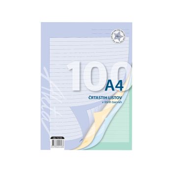Listi, Akta, A4, 100-listni, črtni 9 mm