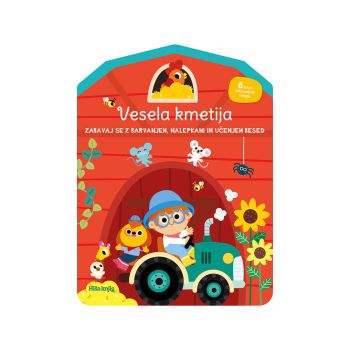 Vesela kmetija - zabavaj se z barvanjem, nalepkami