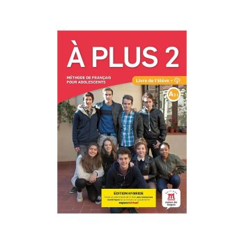 A plus 2 hibridna izdaja, učbenik s kodo za dostop do Espace virtuel